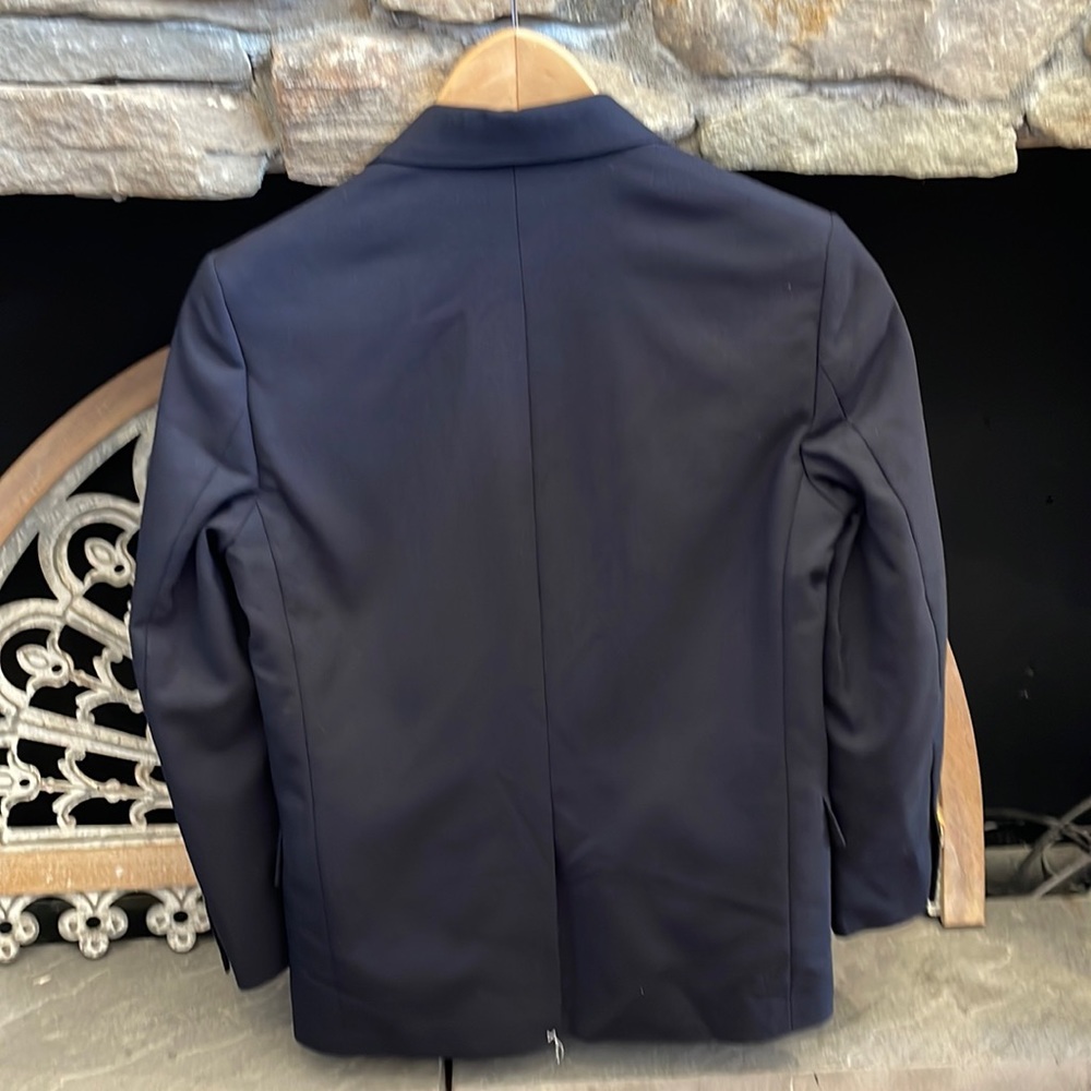 Lands End Boys School Uniform Hopsack Blazer, Deep Navy, NWT - Picture 3 of 4